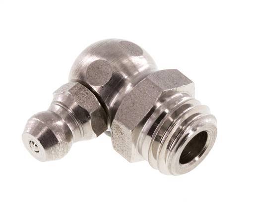 Rechte Hoek Hydraulische Smeernippel RVS M10x1.5 DIN 71412