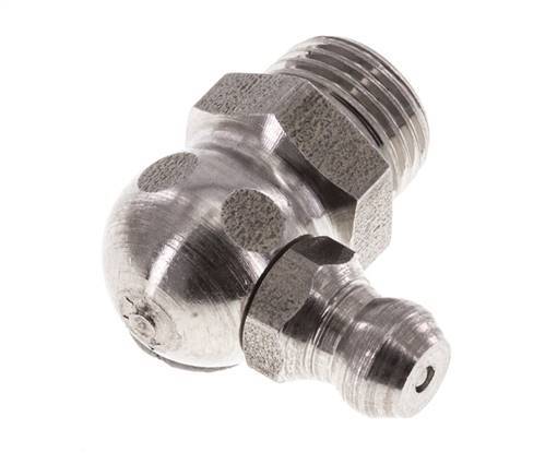 Rechte Hoek Hydraulische Smeernippel RVS R 1/8 Inch DIN 71412