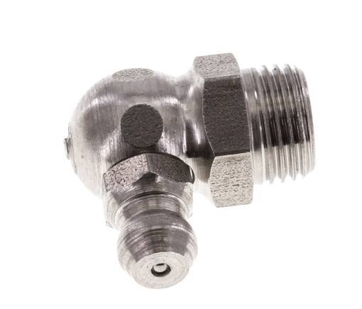 Rechte Hoek Hydraulische Smeernippel RVS R 1/8 Inch DIN 71412
