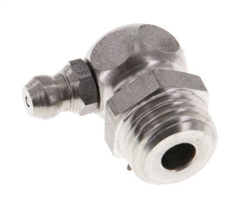 Rechte Hoek Hydraulische Smeernippel RVS R 1/4 Inch DIN 71412