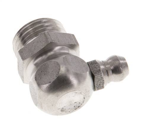 Rechte Hoek Hydraulische Smeernippel RVS R 1/4 Inch DIN 71412