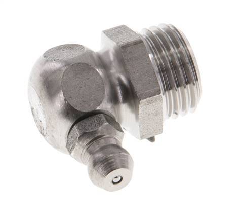 Rechte Hoek Hydraulische Smeernippel RVS R 1/4 Inch DIN 71412