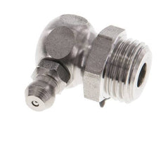 Rechte Hoek Hydraulische Smeernippel RVS R 1/4 Inch DIN 71412