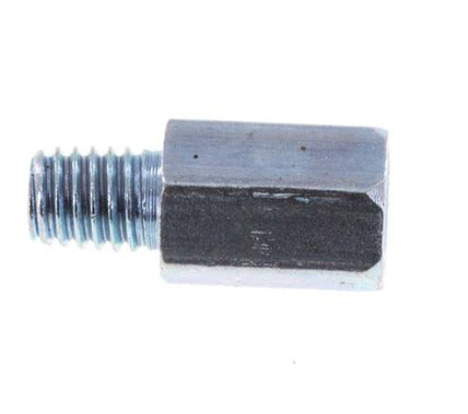 Mannelijke/Vrouwelijke Stalen M6x1 Smeernippel Verlengstuk 16mm [2 Stuks]