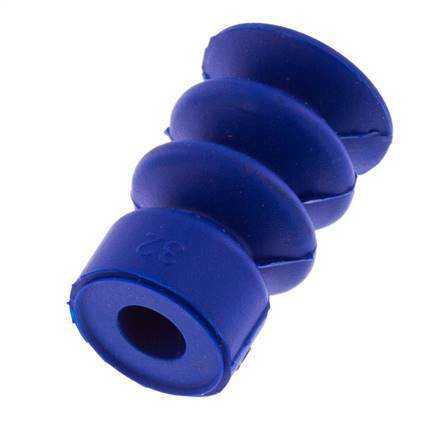 14mm Balg PUR Blauw Vacuümzuignap Slag 10mm