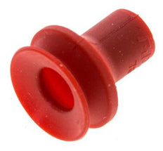 16mm Balg siliconen Rood Vacuümzuignap Slag 6.7mm [2 Stuks]