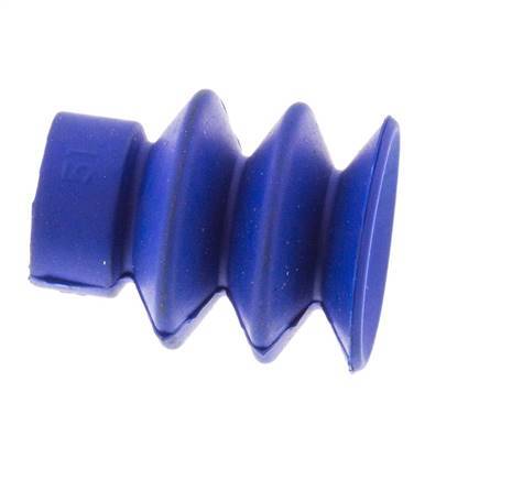 18mm Balg PUR Blauw Vacuümzuignap Slag 8mm