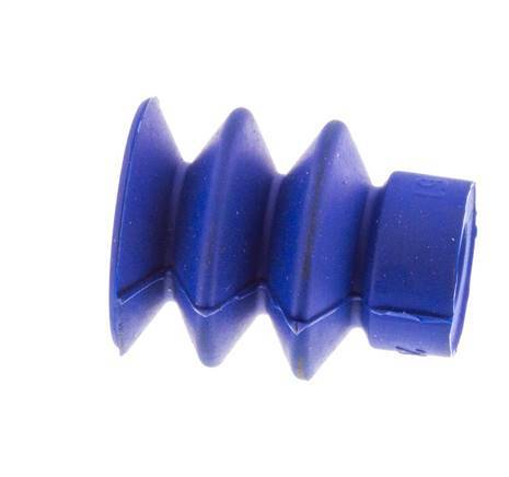 18mm Balg PUR Blauw Vacuümzuignap Slag 8mm