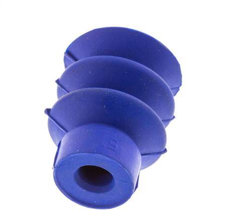 18mm Balg PUR Blauw Vacuümzuignap Slag 8mm