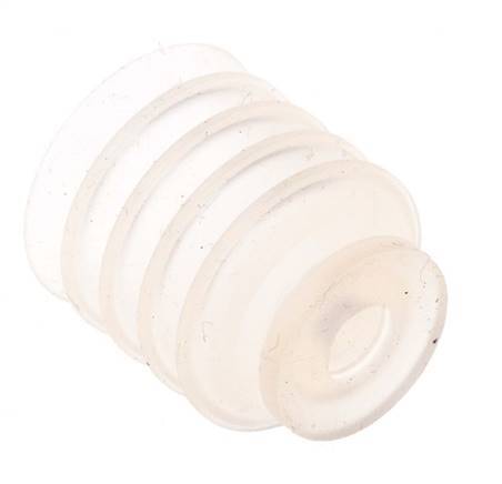 20mm Balg siliconen Helder Vacuümzuignap Slag 16mm