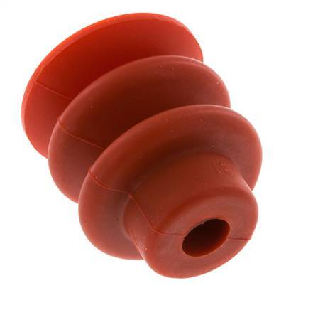 30mm Balg siliconen Rood Vacuümzuignap Slag 13mm