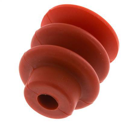30mm Balg siliconen Rood Vacuümzuignap Slag 13mm