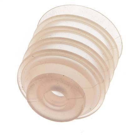 30mm Balg siliconen Helder Vacuümzuignap Slag 21mm