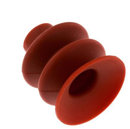 40mm Balg siliconen Rood Vacuümzuignap Slag 20mm