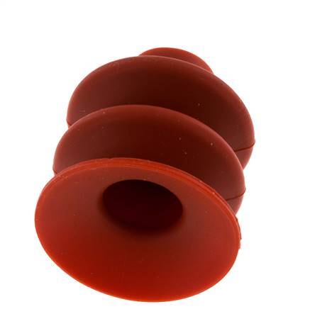 40mm Balg siliconen Rood Vacuümzuignap Slag 20mm