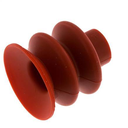 40mm Balg siliconen Rood Vacuümzuignap Slag 20mm