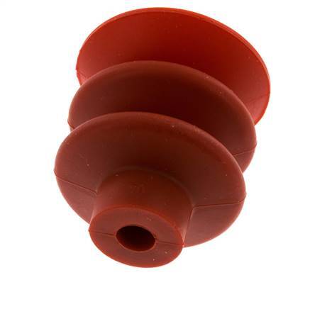 40mm Balg siliconen Rood Vacuümzuignap Slag 20mm