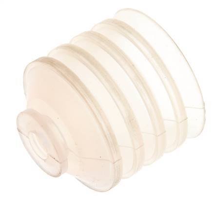 40mm Bellows Silicone Clear Vacuum Suction Cup Stroke 20mm
