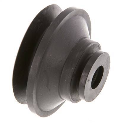 52mm Bellows CR Black Vacuum Suction Cup Stroke 12mm