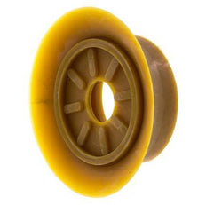100mm Vlak NR Beige Vacuümzuignap G 1/4 inch Binnendraad Slag 6mm Dunne lippen