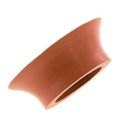 100mm Vlak SBR Roodbruin Vacuümzuignap G 1/4 inch Binnendraad Slag 6mm Dunne lippen