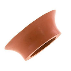 100mm Vlak SBR Roodbruin Vacuümzuignap G 1/4 inch Binnendraad Slag 6mm Dunne lippen
