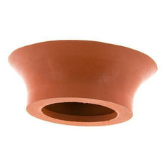 100mm Vlak SBR Roodbruin Vacuümzuignap G 1/4 inch Binnendraad Slag 6mm Dunne lippen