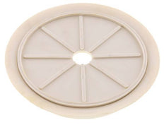 200mm Vlak NRE White Vacuümzuignap G 1/2 inch Binnendraad Slag 5mm Dunne lippen