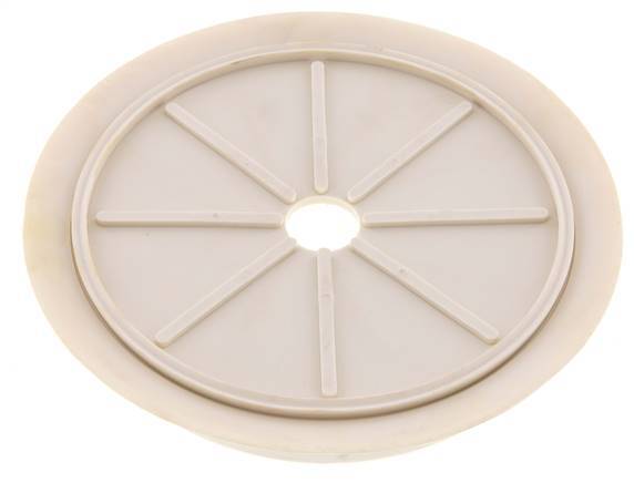 200mm Vlak NRE White Vacuümzuignap G 1/2 inch Binnendraad Slag 5mm Dunne lippen