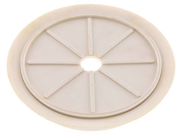 200mm Vlak NRE White Vacuümzuignap G 1/2 inch Binnendraad Slag 5mm Dunne lippen