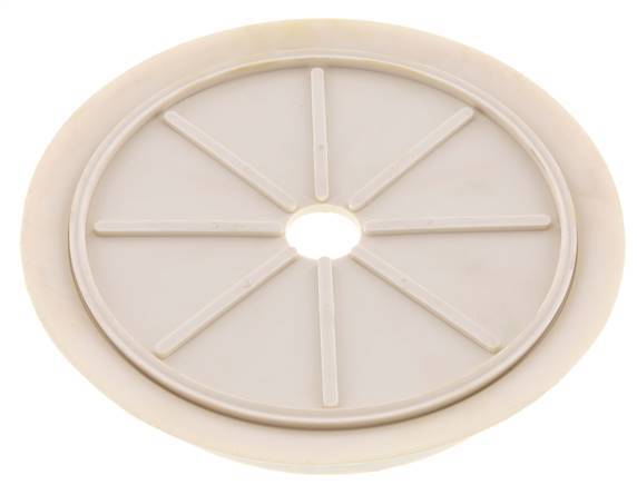 200mm Vlak NRE White Vacuümzuignap G 1/2 inch Binnendraad Slag 5mm Dunne lippen