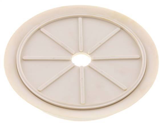 200mm Vlak NRE White Vacuümzuignap G 1/2 inch Binnendraad Slag 5mm Dunne lippen