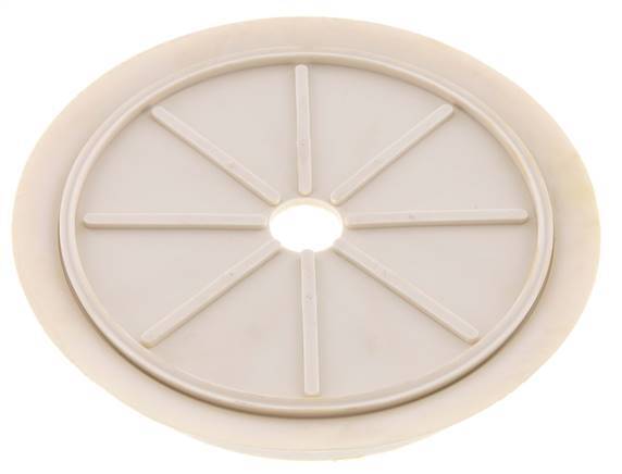 200mm Vlak NRE White Vacuümzuignap G 1/2 inch Binnendraad Slag 5mm Dunne lippen