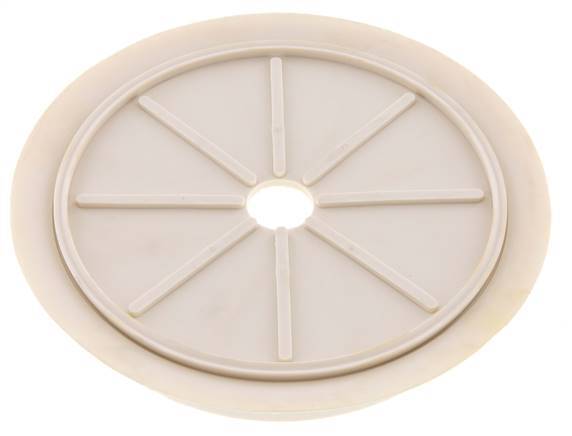 200mm Vlak NRE White Vacuümzuignap G 1/2 inch Binnendraad Slag 5mm Dunne lippen