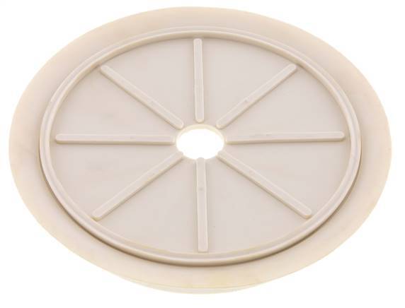 200mm Vlak NRE White Vacuümzuignap G 1/2 inch Binnendraad Slag 5mm Dunne lippen