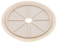 200mm Vlak NRE White Vacuümzuignap G 1/2 inch Binnendraad Slag 5mm Dunne lippen