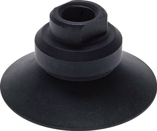 42mm Vlak CR Zwart Vacuümzuignap G 1/8 inch Slag 2mm Aanzuigfilter Steunribben