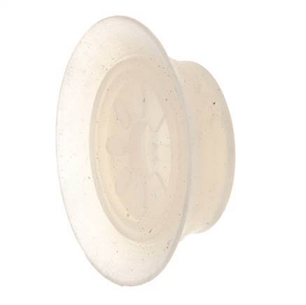 40mm Vlak siliconen Helder Vacuümzuignap G 1/8 inch Binnendraad Slag 3mm Dunne lippen