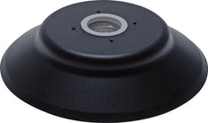 95mm Flat NBR Black Vacuum Suction Cup G 1/4 inch Female Stroke 6mm Robust Lips