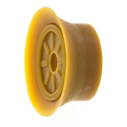 70mm Vlak NRE Bruin Vacuümzuignap G 1/4 inch Binnendraad Slag 6mm Dunne lippen