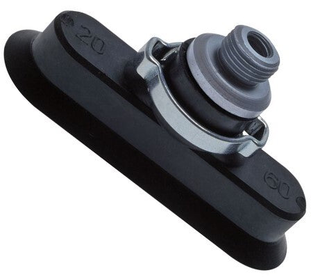 24x8mm Ovaal vlak PUR Blauw Vacuümzuignap M5 Slag 1mm Oorklem