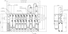 8x Pneumatische Ventiel Terminal 24V DC Multi-pin YPC