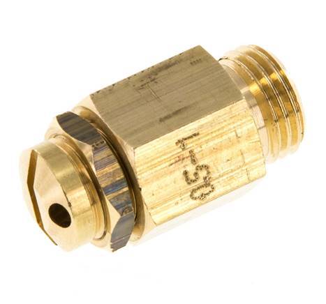 G 1/4'' messing instelbare veiligheidsklep 0,5-1 bar (7,25-14,50 psi)