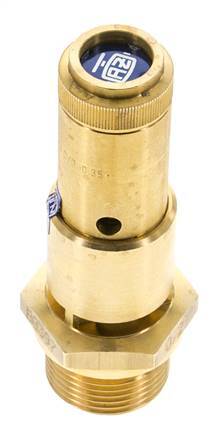 G 3/4'' Brass Pre-Set Safety Valve 0.7 bar (10.15 psi) DN 10