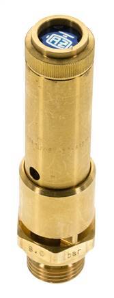 G 1/2'' Brass Pre-Set Safety Valve 14.6 bar (211.76 psi) DN 10