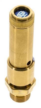 G 1/2'' Brass Pre-Set Safety Valve 19.9 bar (288.63 psi) DN 10