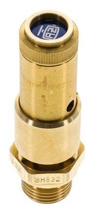 G 1/2'' Brass Pre-Set Safety Valve 1.6 bar (23.21 psi) DN 10