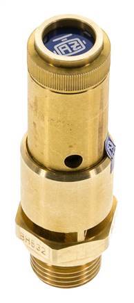 G 1/2'' Brass Pre-Set Safety Valve 3 bar (43.51 psi) DN 10