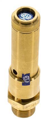 G 1/2'' Brass Pre-Set Safety Valve 33.5 bar (485.88 psi) DN 10