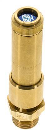 G 1/2'' Brass Pre-Set Safety Valve 34.1 bar (494.59 psi) DN 10